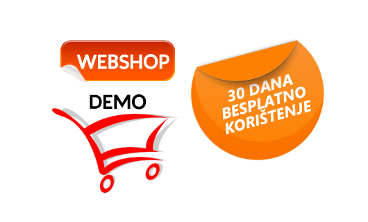Webshop DEMO - 30 dana besplatno korištenje