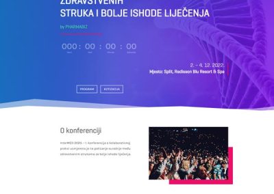 Pharmamed – izrada web stranice za evente