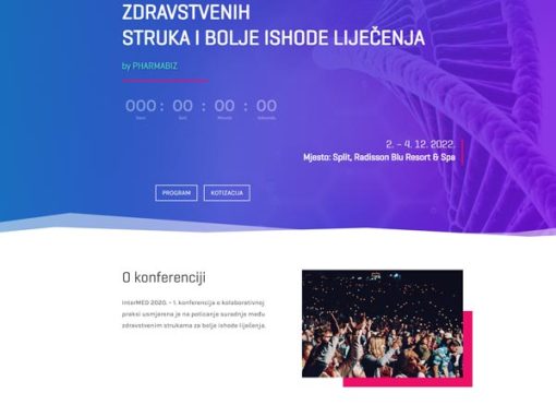 Pharmamed – izrada web stranice za evente