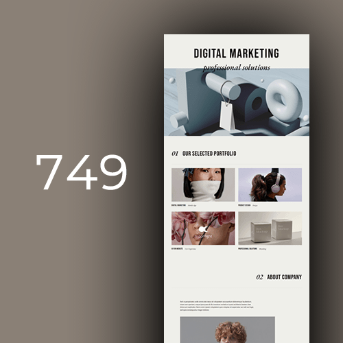 Izrada web stranica za digitalni marketing - predložak 5