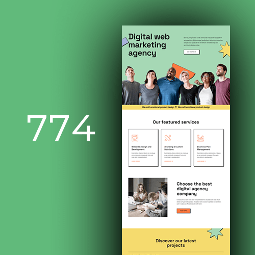 Izrada web stranica za digitalni marketing - predložak 7