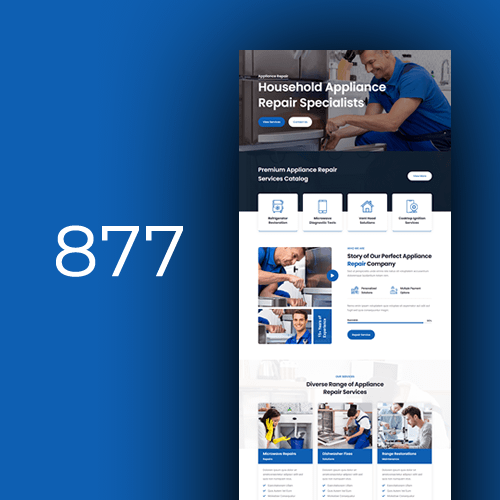 Izrada web stranica za servise kućanskih uređaja