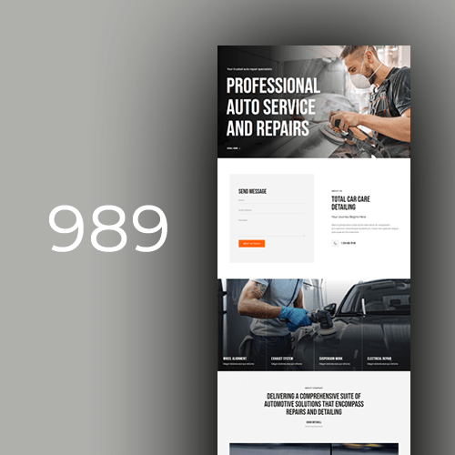 Izrada web stranica za auto servise - predložak 1