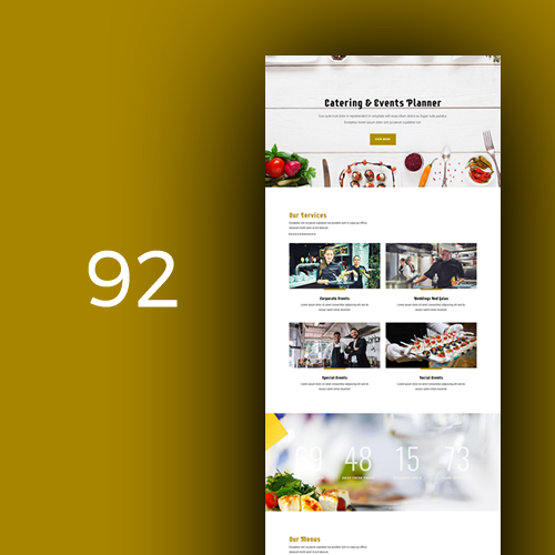Izrada web stranica za catering usluge - predložak 3