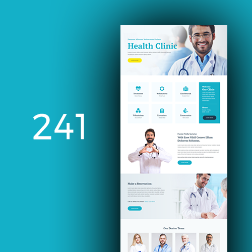 Izrada web stranica za zdravstvene klinike - predložak 1