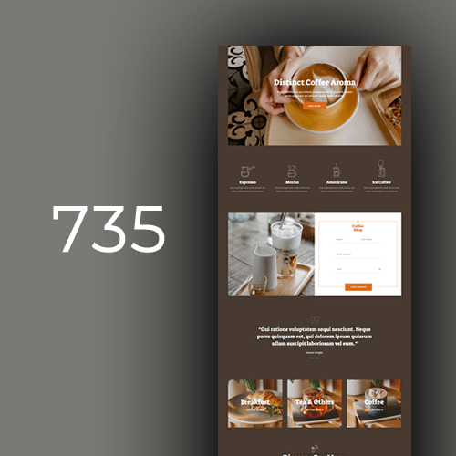 Izrada web stranica za kafiće - predložak 3