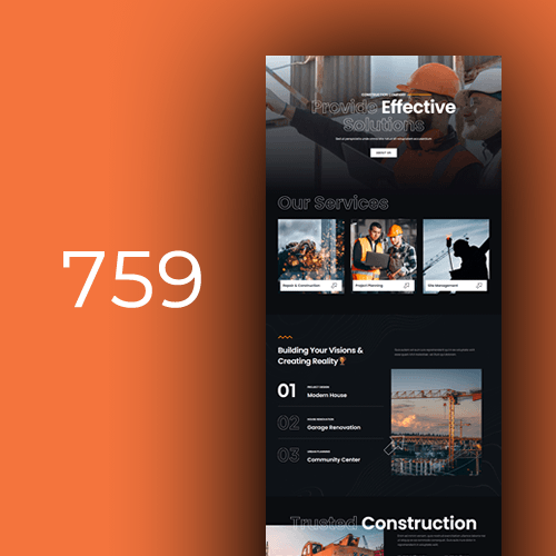 Izrada web stranica za građevinske projekte