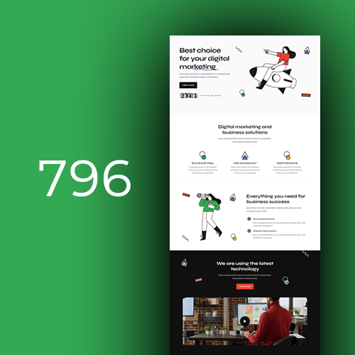 Izrada web stranica za digitalni marketing - predložak 1