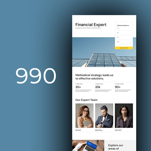 Izrada web stranica za financijske savjetnike
