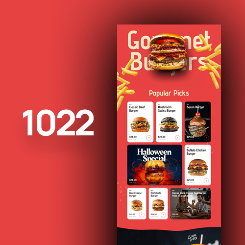 Izrada web stranica za burger restorane - predložak 1