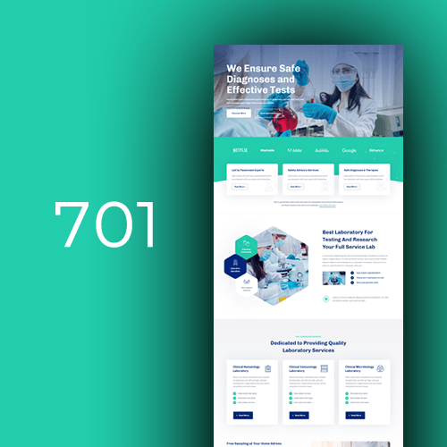 Izrada web stranica za laboratorijske usluge