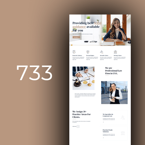 Izrada web stranica za pravne usluge - predložak 3