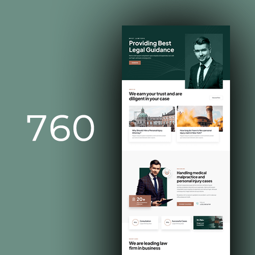 Izrada web stranica za odvjetnike - predložak 8