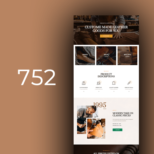Izrada web stranica za kožne proizvode