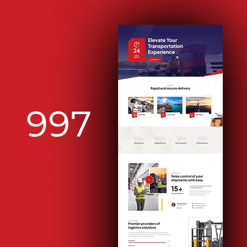 Izrada web stranica za logističke tvrtke - predložak 1