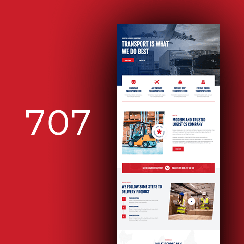 Izrada web stranica za logističke tvrtke - predložak 5