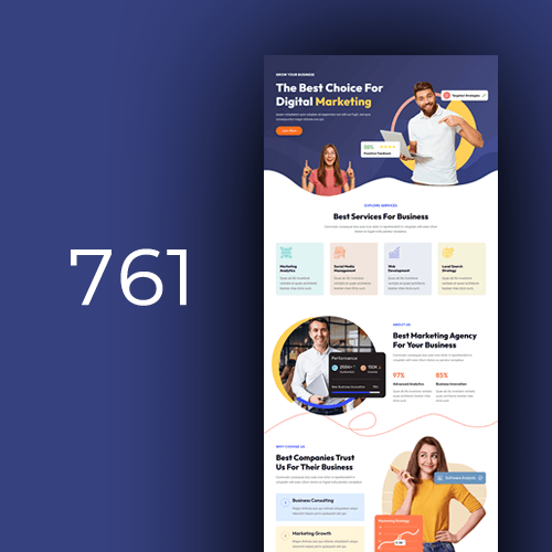 Izrada web stranica za digitalni marketing - predložak 9