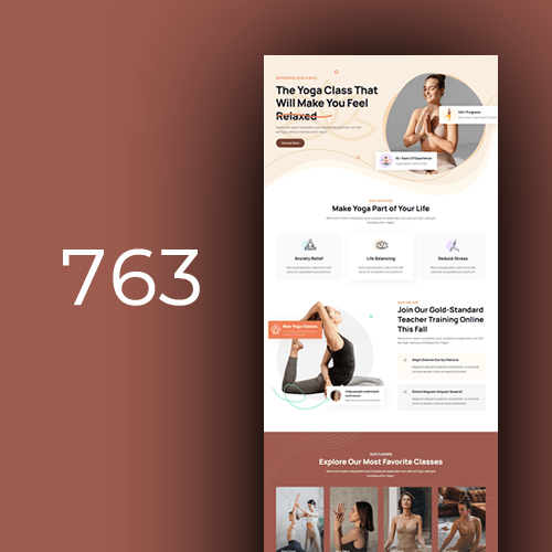Izrada web stranica za yoga studije - predložak 1